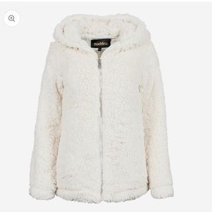 Madden Girl Women's Sherpa Zip Up Jacket XS